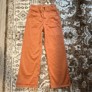 Vibrant COLORFUL PLANET Orange Kids wide leg Pants